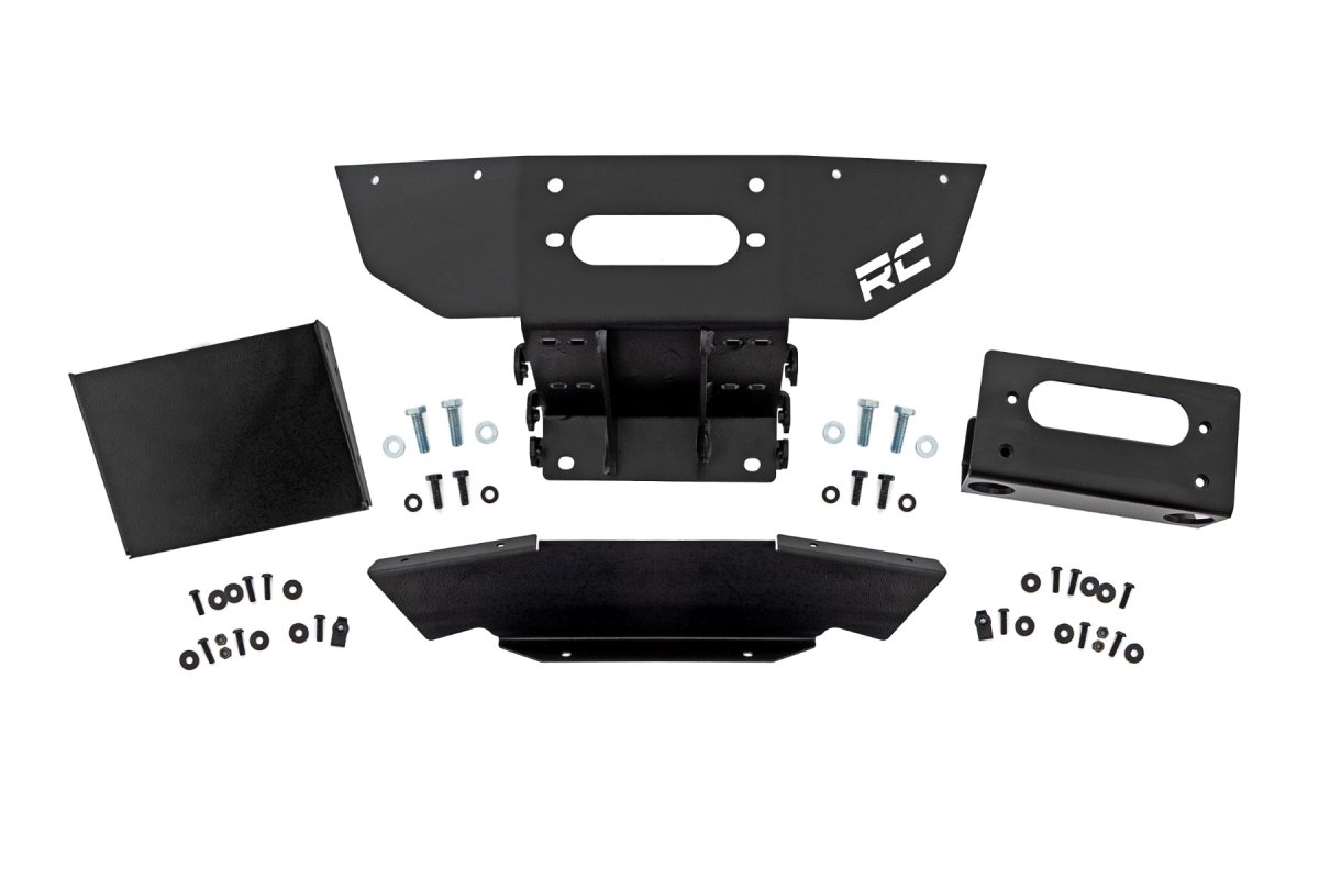 Polaris RZR XP 1000 Winch Mount - Rough Country - Black